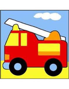 Canevas : Broderie : 14 x 14 cm, Multicolore