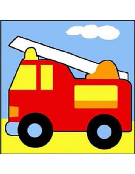 Canevas : Broderie : 14 x 14 cm, Multicolore