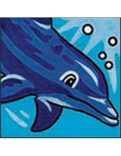 Canevas : Broderie : 14 x 14 cm, Multicolore