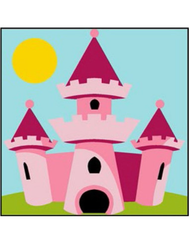 Canevas : Broderie : 14 x 14 cm, Multicolore