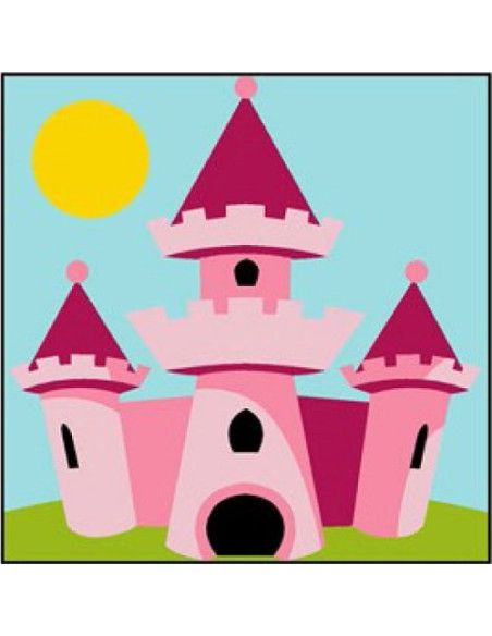 Canevas : Broderie : 14 x 14 cm, Multicolore