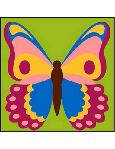 Canevas : Broderie : 14 x 14 cm, Multicolore