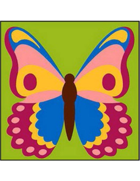 Canevas : Broderie : 14 x 14 cm, Multicolore