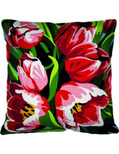Kit coussin : 50x50 : Tulipes