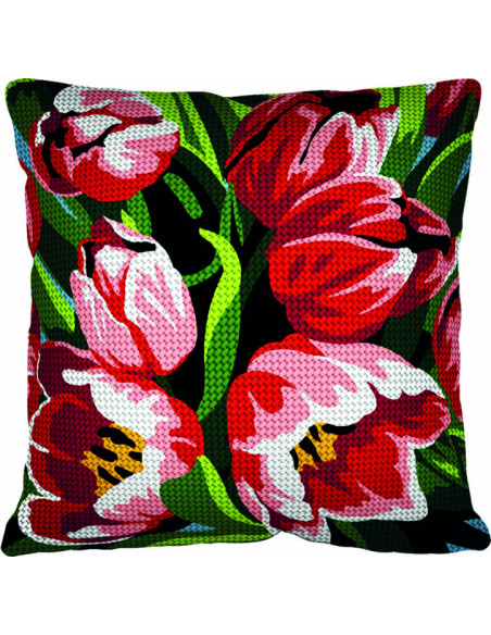 Kit coussin : 50x50 : Tulipes