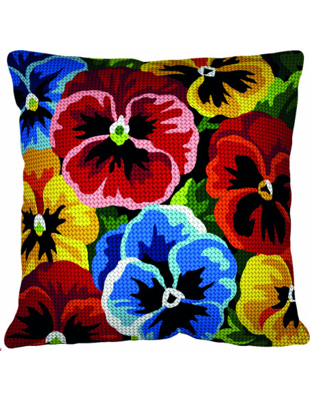 Kit coussin : 50x50 : Tapissage de pensées