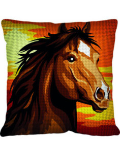 Kit coussin : 50x50 : Cheval sauvage