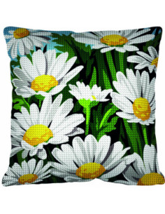 Kit coussin : 50x50 : Marguerites