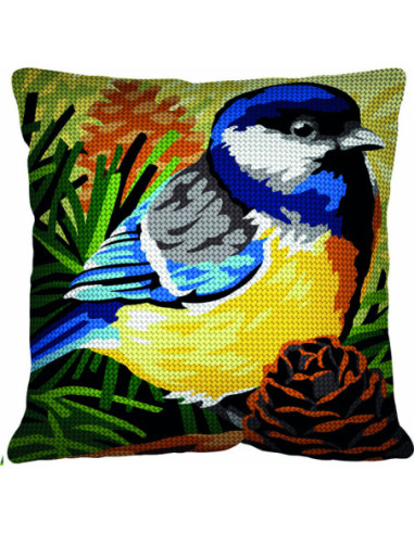 Kit coussin : 50x50 : Mésange