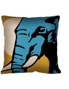 Kit coussin : 50x50 : N24 - éléphant