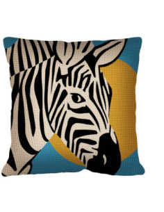 Kit coussin : 50x50 : N24 - zèbre