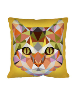 Kit coussin : 50x50 : N17 -géométrique chat