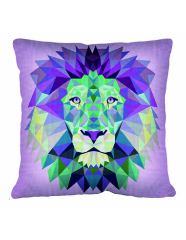 Kit coussin : 50x50 : N17 -géométrique lion