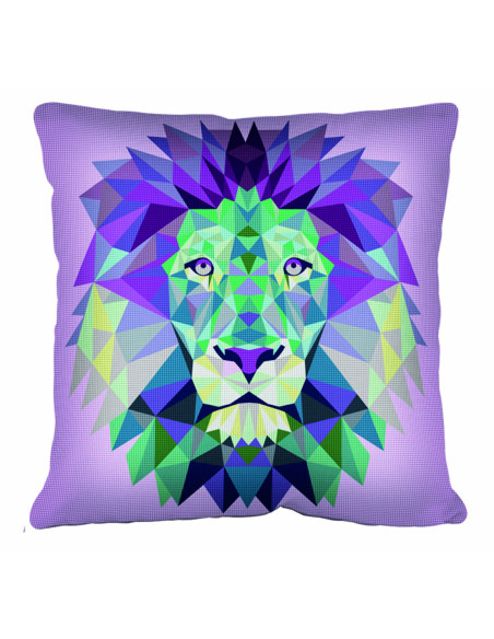 Kit coussin : 50x50 : N17 -géométrique lion