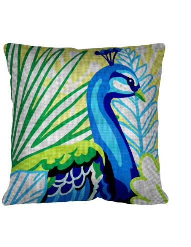 Kit coussin : 50x50 :N21 - paon