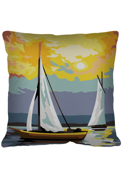 Kit coussin : 50x50 : N23 - voile en mer