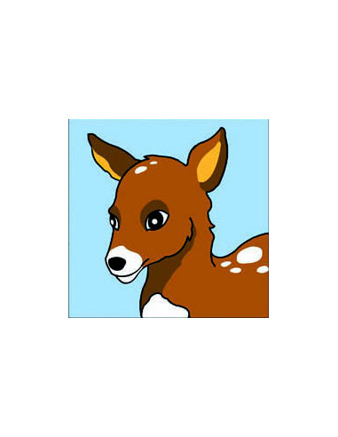 Kit canevas : 20x20 : Faon