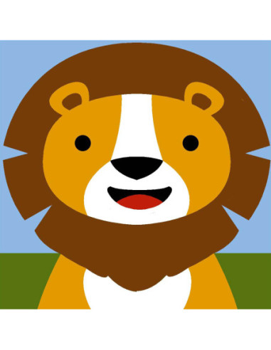 Kit canevas : 20x20 : N21 - lion
