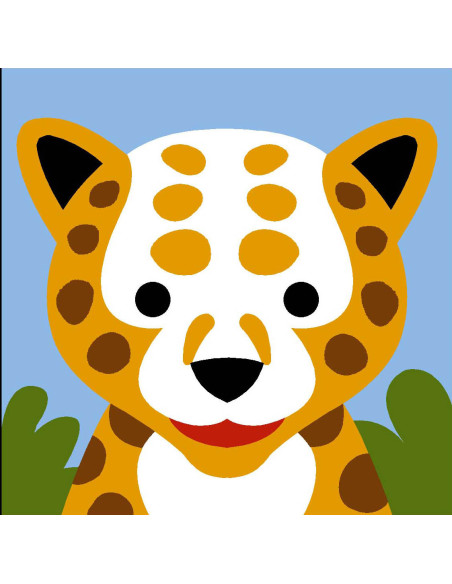 Kit canevas : 20x20 : N21 - léopard