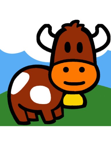 Kit canevas : 20x20 : N22 - vache