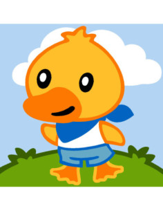 Kit canevas : 20x20 : N22 - caneton