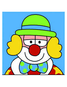 Kit canevas : 20x20 : Clown