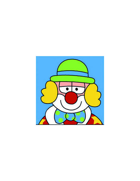 Kit canevas : 20x20 : Clown