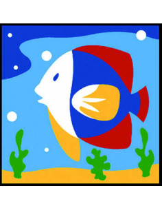 Kit canevas : 20x20 : poisson