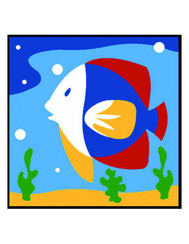 Kit canevas : 20x20 : poisson