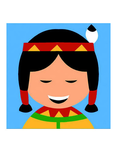 Kit canevas : 20x20 : indien