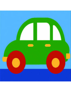 Kit canevas : 20x20 : voiture