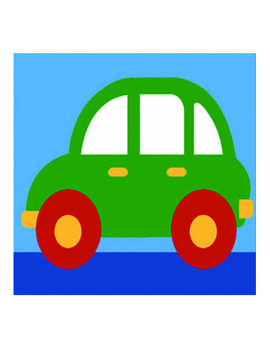 Kit canevas : 20x20 : voiture