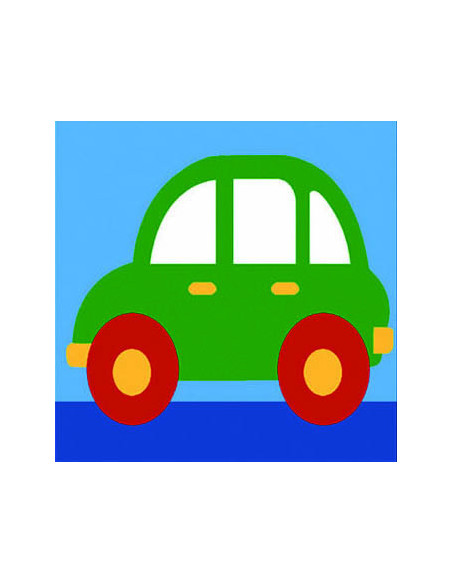 Kit canevas : 20x20 : voiture