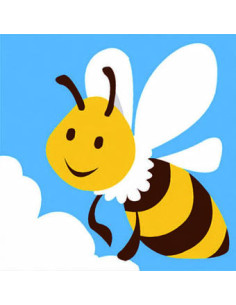 Kit canevas : 20x20 : abeille