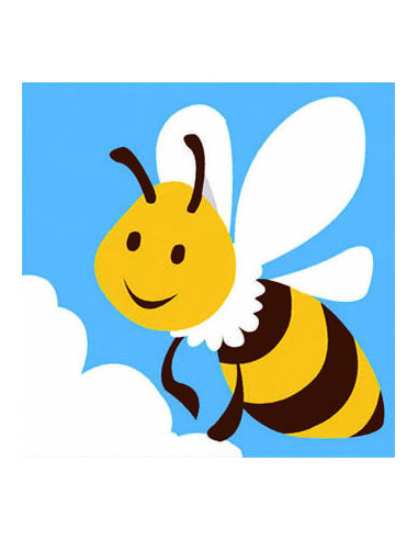 Kit canevas : 20x20 : abeille