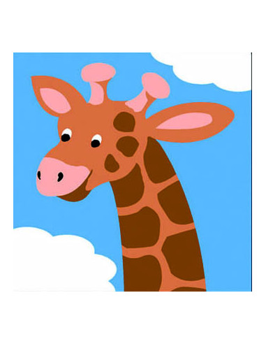 Kit canevas : 20x20 : girafe