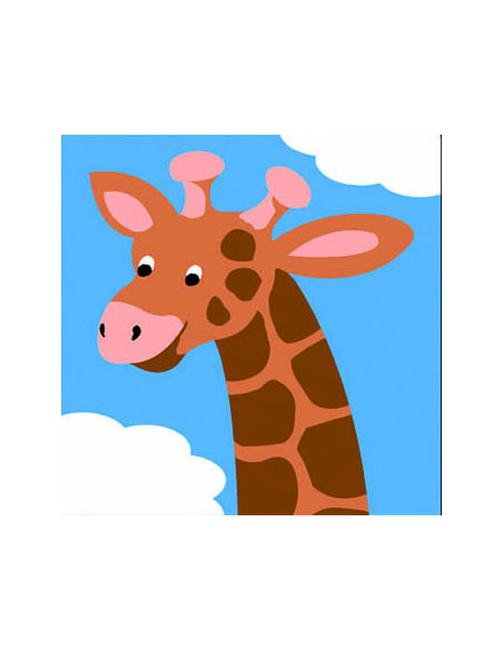 Kit canevas : 20x20 : girafe