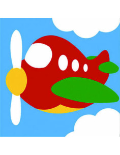 Kit canevas : 20x20 : avion