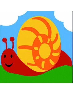 Kit canevas : 20x20 : escargot