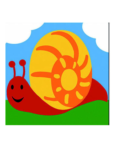 Kit canevas : 20x20 : escargot