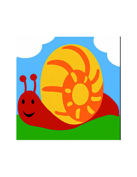 Kit canevas : 20x20 : escargot