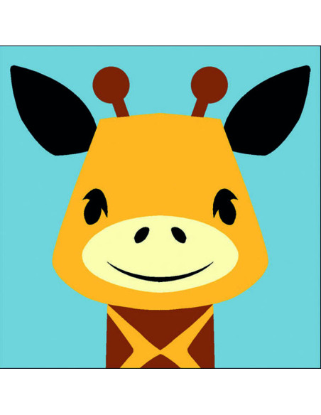 Kit canevas : 20x20 : girafe