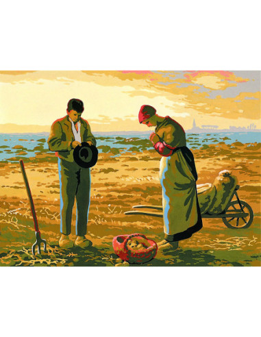 Canevas : 40x50 cm, l'angelus