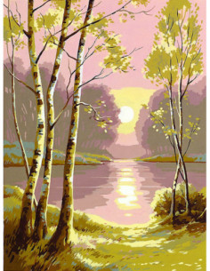 Canevas : 40x50 cm, aurore