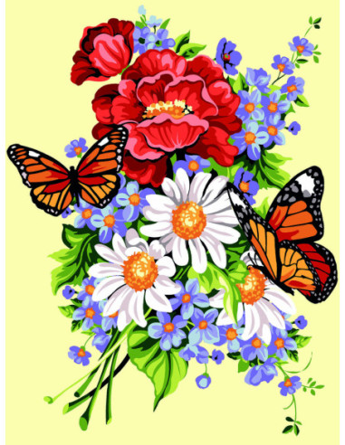 Canevas : 40x50 cm, éphémère