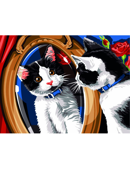 Canevas : 40x50 cm, miroir mon beau miroir