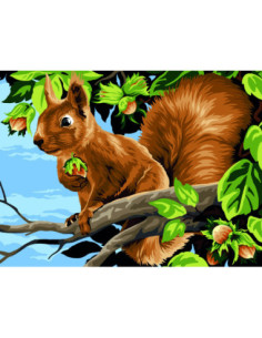 Canevas : 40x50 cm, les noisettes