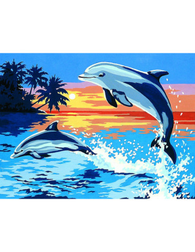 Canevas : 40x50 cm, arabesques