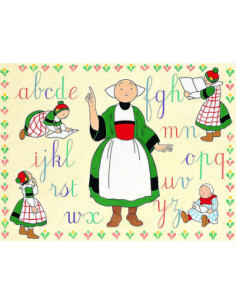 Canevas : 40x50 cm, bécassine l'écriture