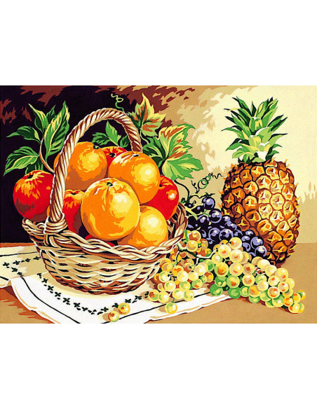 Canevas : 40x50 cm, senteurs de fruits